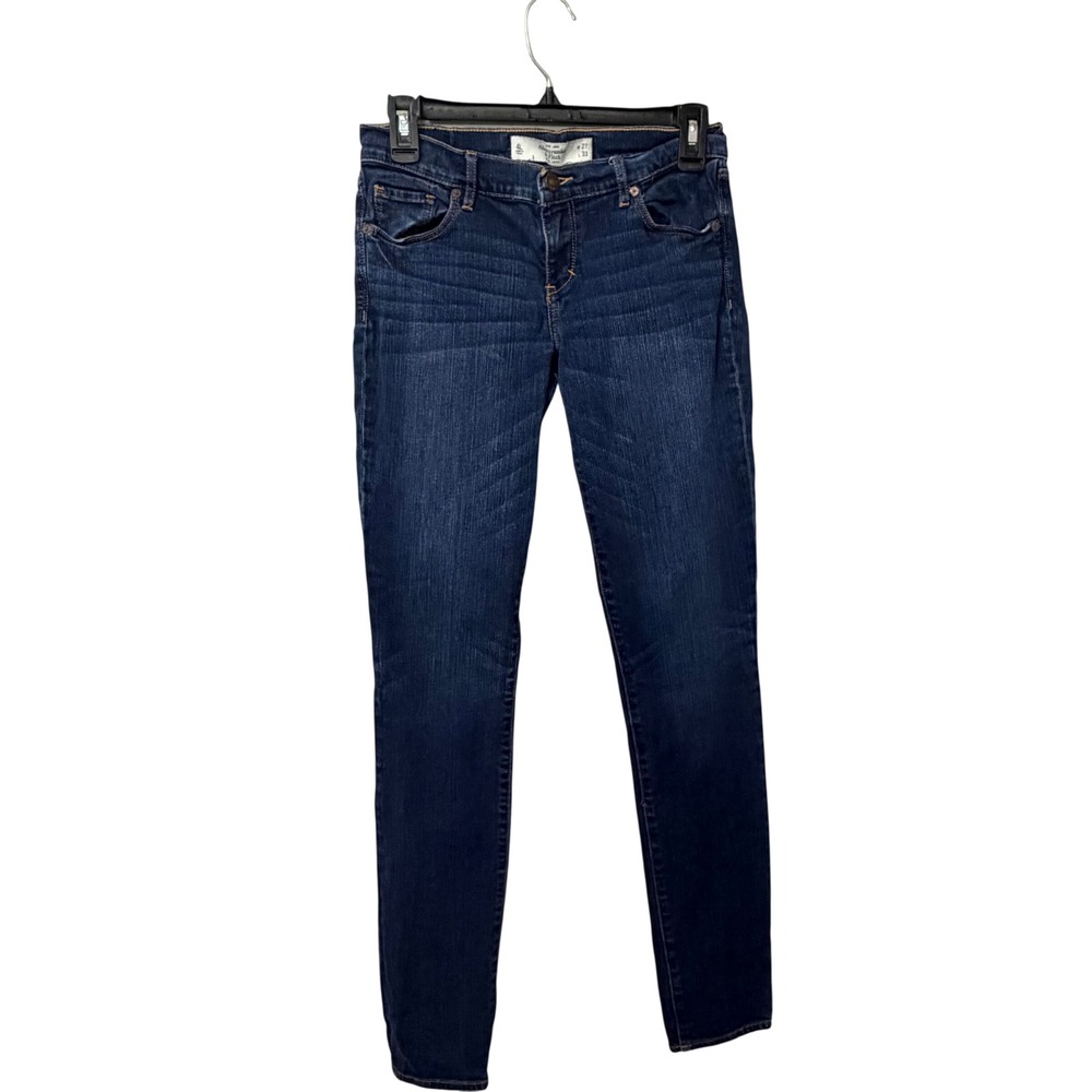 Abercrombie & Fitch Skinny Jeans Womens 4L W27 L33 Dark Wash Perfect Stretch Low